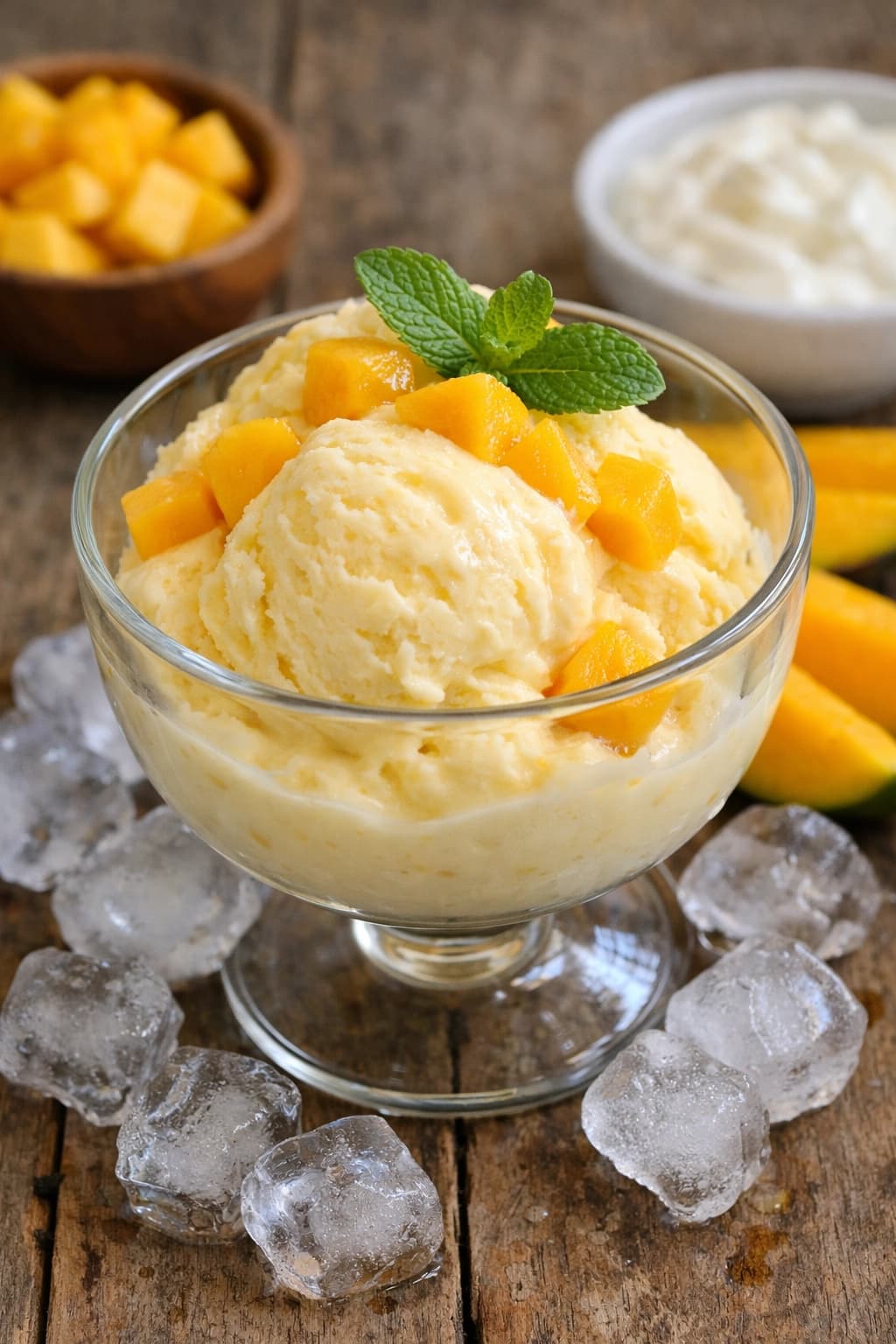 مثلجات مانجو باللبن الإريتري كريمية ومنعشة