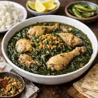 طريقة-عمل-ملوخية سورية ورق مطبوخة بالدجاج مع ثوم وكزبرة على الطريقة التقليدية