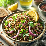 طريقة-عمل-سلطة عدس بالليمون والكمون بطابع منزلي صحي ونكهة متوازنة