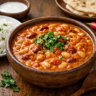 طريقة-عمل-يخنة فاصوليا أفريقية مطبوخة بالطماطم وحليب جوز الهند وتُقدَّم ساخنة