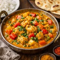 طريقة-عمل-طبق كاري الدجاج بالخضروات غني بالنكهات مع لمسة الزبدة والبهارات الهندية