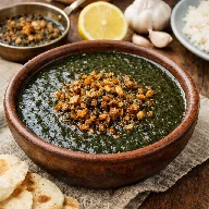 طريقة-عمل-ملوخية ناشفة بالتقلية المصرية بالثوم والكزبرة على الطريقة التقليدية