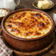 طريقة-عمل-أرز معمر مصري باللبن والقشطة مخبوز في الفرن بقشرة ذهبية تقليدية