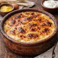 طريقة-عمل-أرز معمر مصري مطهو باللبن والسمنة البلدي ومخبوز في الفرن حتى الوجه الذهبي