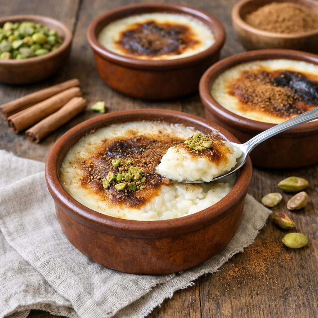 طريقة-عمل-سوتلاش تركي تقليدي بالأرز والحليب بقوام كريمي ويُقدَّم باردًا